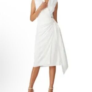 Jay Godfrey Elegant (off) White Draped Dress